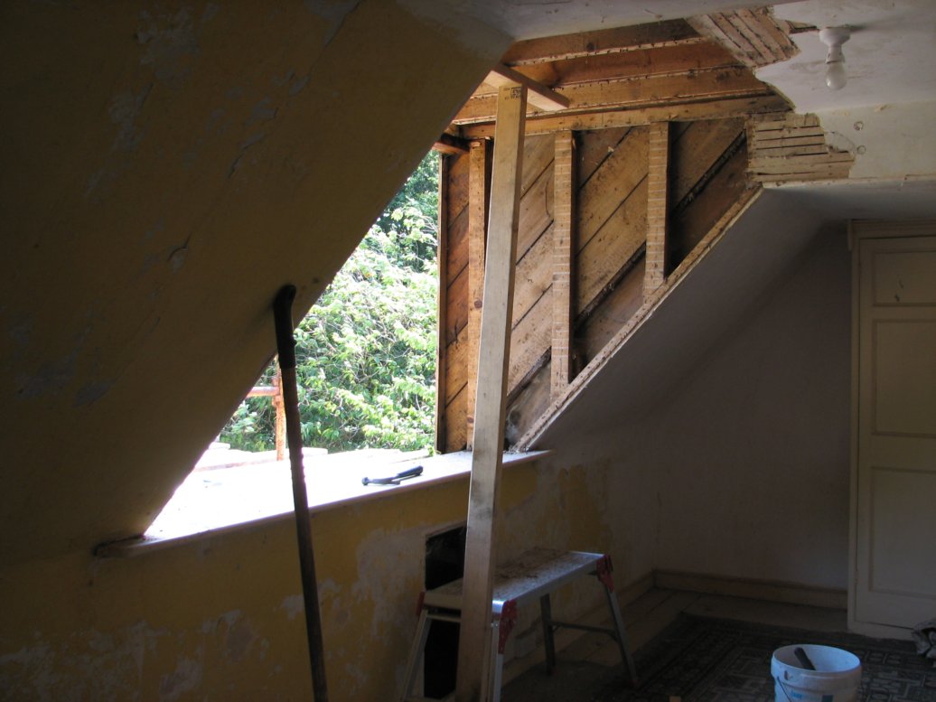 The dormer room is the first we're really going at as we want to get it fully insulated, ideally before winter. Part of the job is also refurbing the dormer - including a new window
