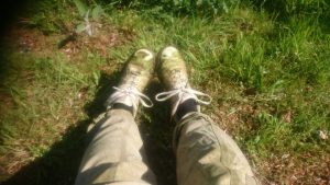 Ah, the feet photos. These trainers have been around for a good while now and are one of my favourite mowing footwear options